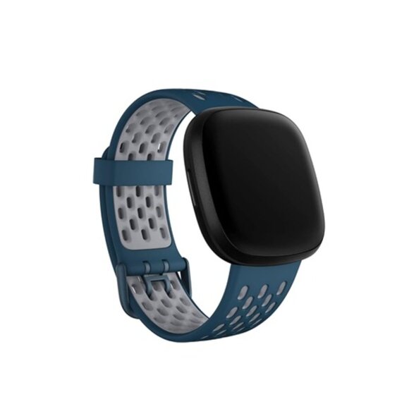 💥3/$30💥NIB Fitbit Sport Band for Versa 3/Sense, Color Sapphire/Fog Grey-Large - Picture 3 of 11